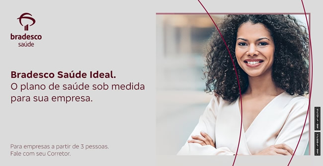 Bradesco Saúde, planos nacionais, a partir de 3 vidas, com grande folego financeiro